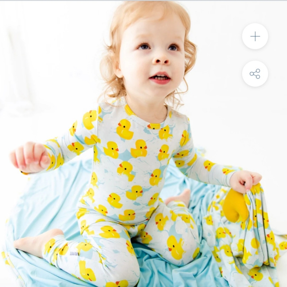 Dreamiere Baby Got Quack Bamboo 2-Piece Pajamas Set. 2T